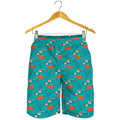 Fish And Jellyfish Pattern Print Men's Shorts