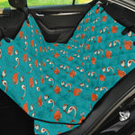 Fish And Jellyfish Pattern Print Pet Car Back Seat Cover