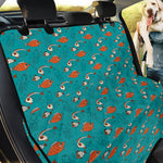 Fish And Jellyfish Pattern Print Pet Car Back Seat Cover