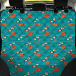 Fish And Jellyfish Pattern Print Pet Car Back Seat Cover