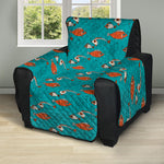 Fish And Jellyfish Pattern Print Recliner Protector