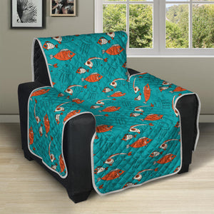 Fish And Jellyfish Pattern Print Recliner Protector