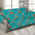 Fish And Jellyfish Pattern Print Sofa Protector