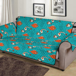 Fish And Jellyfish Pattern Print Sofa Protector