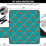 Fish And Jellyfish Pattern Print Sofa Protector