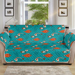 Fish And Jellyfish Pattern Print Sofa Protector