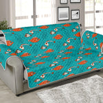 Fish And Jellyfish Pattern Print Sofa Protector