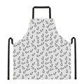 Fish Hook Pattern Print Apron