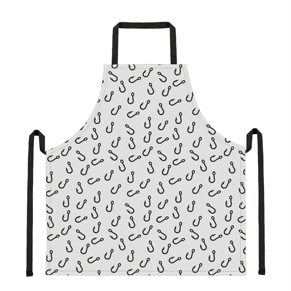 Fish Hook Pattern Print Apron