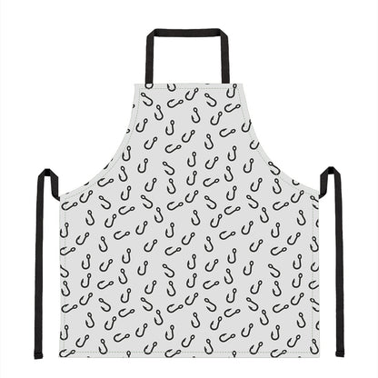 Fish Hook Pattern Print Apron