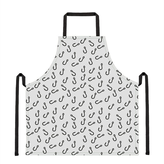 Fish Hook Pattern Print Apron