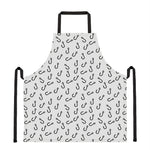 Fish Hook Pattern Print Apron