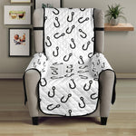 Fish Hook Pattern Print Armchair Protector