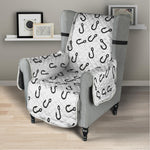 Fish Hook Pattern Print Armchair Protector