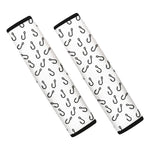 Fish Hook Pattern Print Car Seat Belt Covers