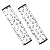 Fish Hook Pattern Print Car Seat Belt Covers