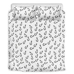 Fish Hook Pattern Print Duvet Cover Bedding Set