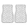 Fish Hook Pattern Print Front Car Floor Mats