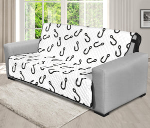 Fish Hook Pattern Print Futon Protector