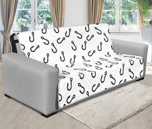 Fish Hook Pattern Print Futon Protector