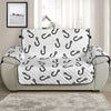 Fish Hook Pattern Print Half Sofa Protector