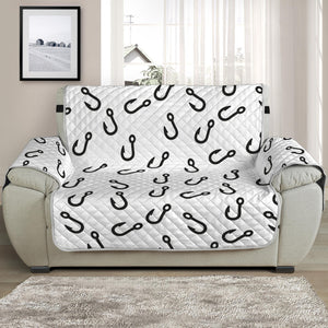 Fish Hook Pattern Print Half Sofa Protector