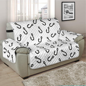 Fish Hook Pattern Print Half Sofa Protector