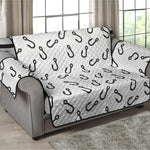 Fish Hook Pattern Print Loveseat Protector