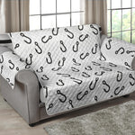 Fish Hook Pattern Print Loveseat Protector