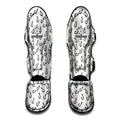 Fish Hook Pattern Print Muay Thai Shin Guards