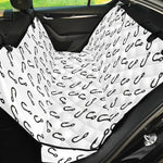 Fish Hook Pattern Print Pet Car Back Seat Cover