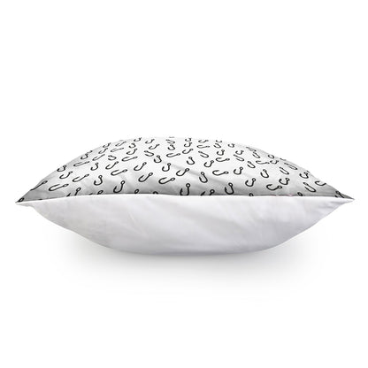 Fish Hook Pattern Print Pillow Cover
