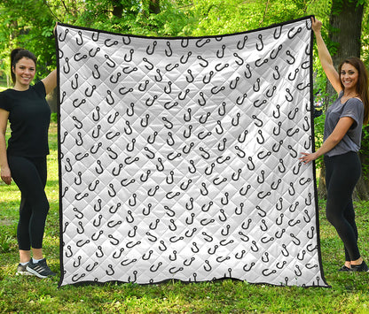 Fish Hook Pattern Print Quilt