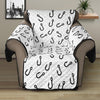 Fish Hook Pattern Print Recliner Protector