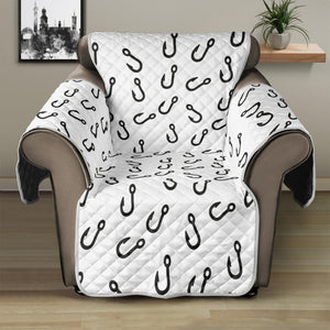 Fish Hook Pattern Print Recliner Protector