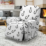 Fish Hook Pattern Print Recliner Slipcover