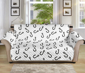 Fish Hook Pattern Print Sofa Protector