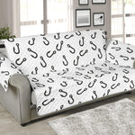 Fish Hook Pattern Print Sofa Protector