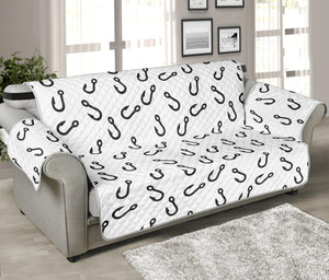 Fish Hook Pattern Print Sofa Protector