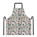 Fishing Equipment Pattern Print Apron