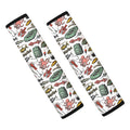 Fishing Equipment Pattern Print Car Seat Belt Covers
