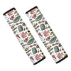 Fishing Equipment Pattern Print Car Seat Belt Covers