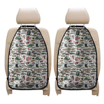 Fishing Equipment Pattern Print Car Seat Organizers
