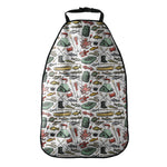 Fishing Equipment Pattern Print Car Seat Organizers