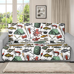 Fishing Equipment Pattern Print Futon Protector