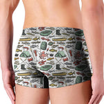 Fishing Equipment Pattern Print Men's Boxer Briefs