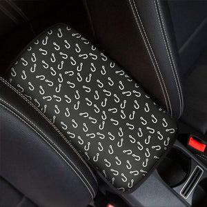 Fishing Hooks Pattern Print Car Center Console Cover