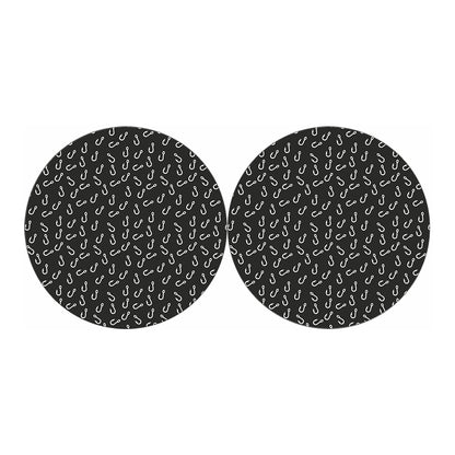 Fishing Hooks Pattern Print Car Coasters
