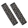 Fishing Hooks Pattern Print Car Seat Belt Covers