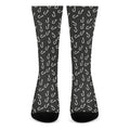 Fishing Hooks Pattern Print Crew Socks